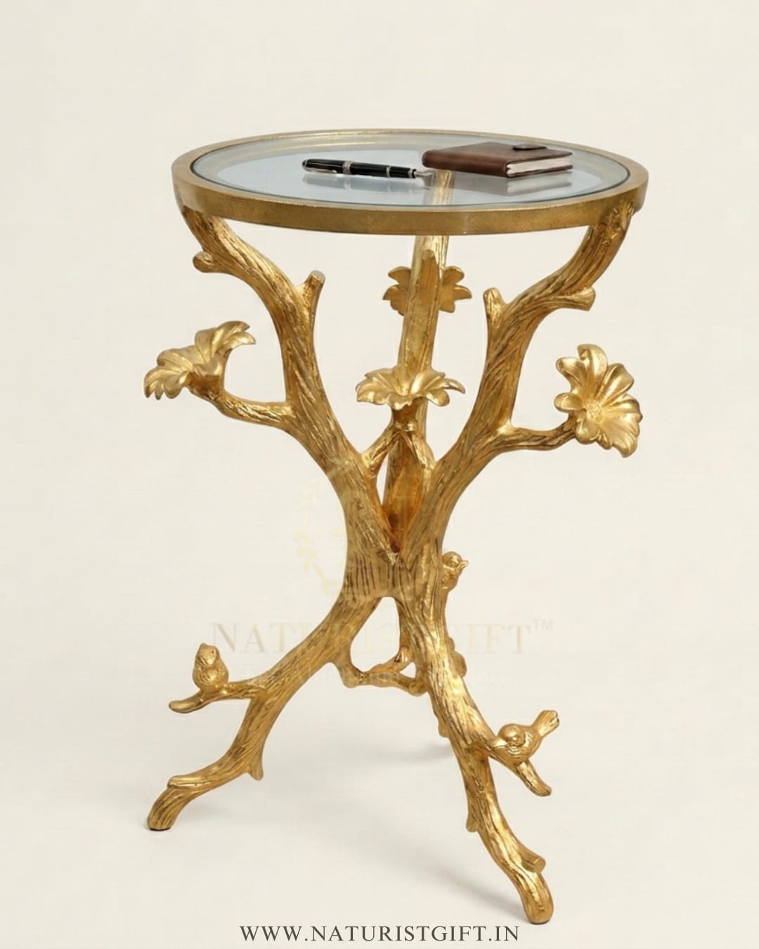 Luxury Golden Branch Side Table - Image 2