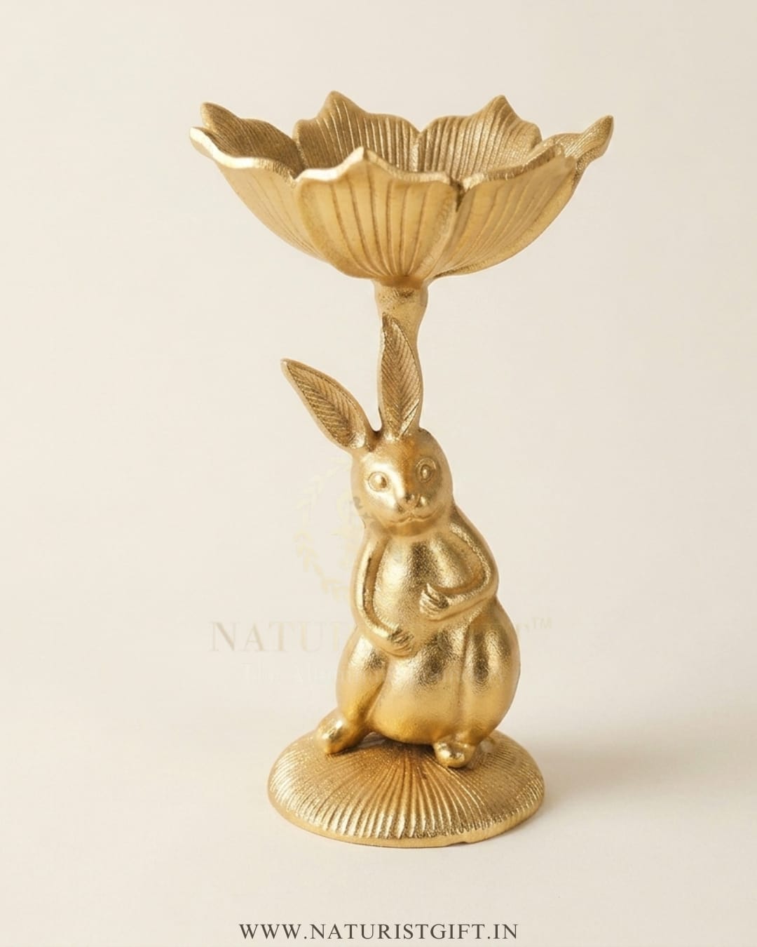 Luxury Seahorse Gold-Plated Metal Fruit Bowl Stand - Image 2