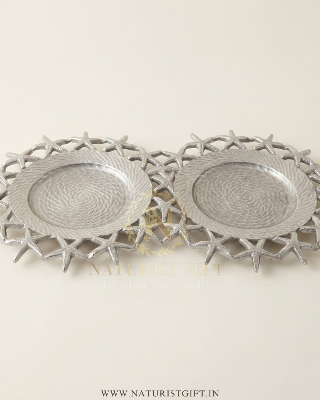 Celestial Starfish Hammered Serving Tray