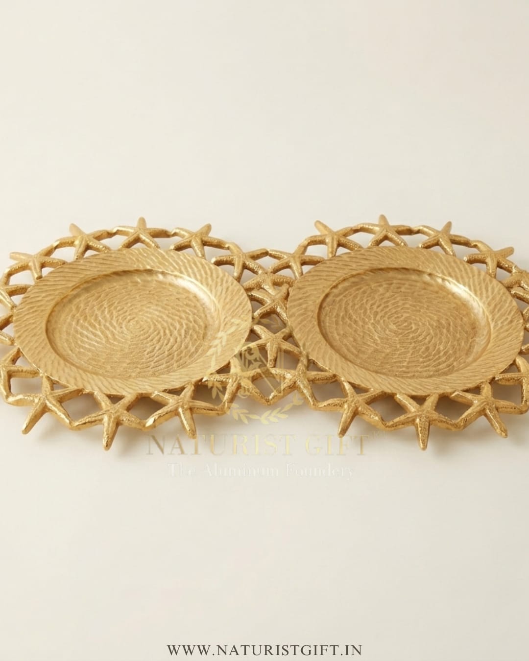 Celestial Starfish Hammered Serving Tray - Image 2