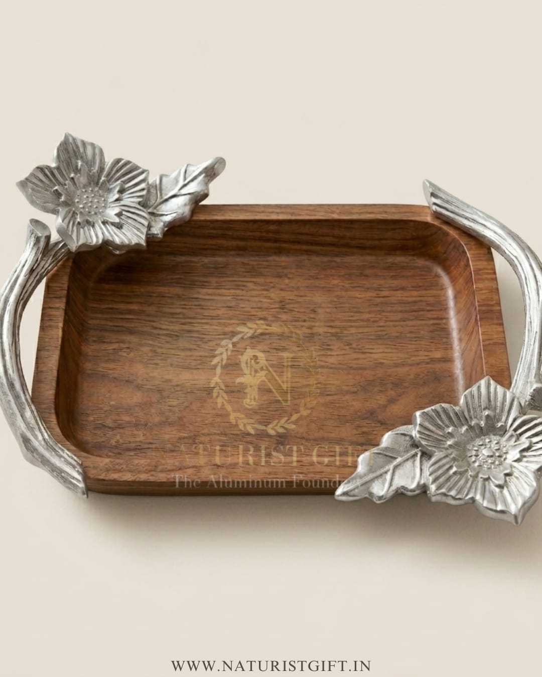 Elegance in Bloom The Artisan’s Floral Tray