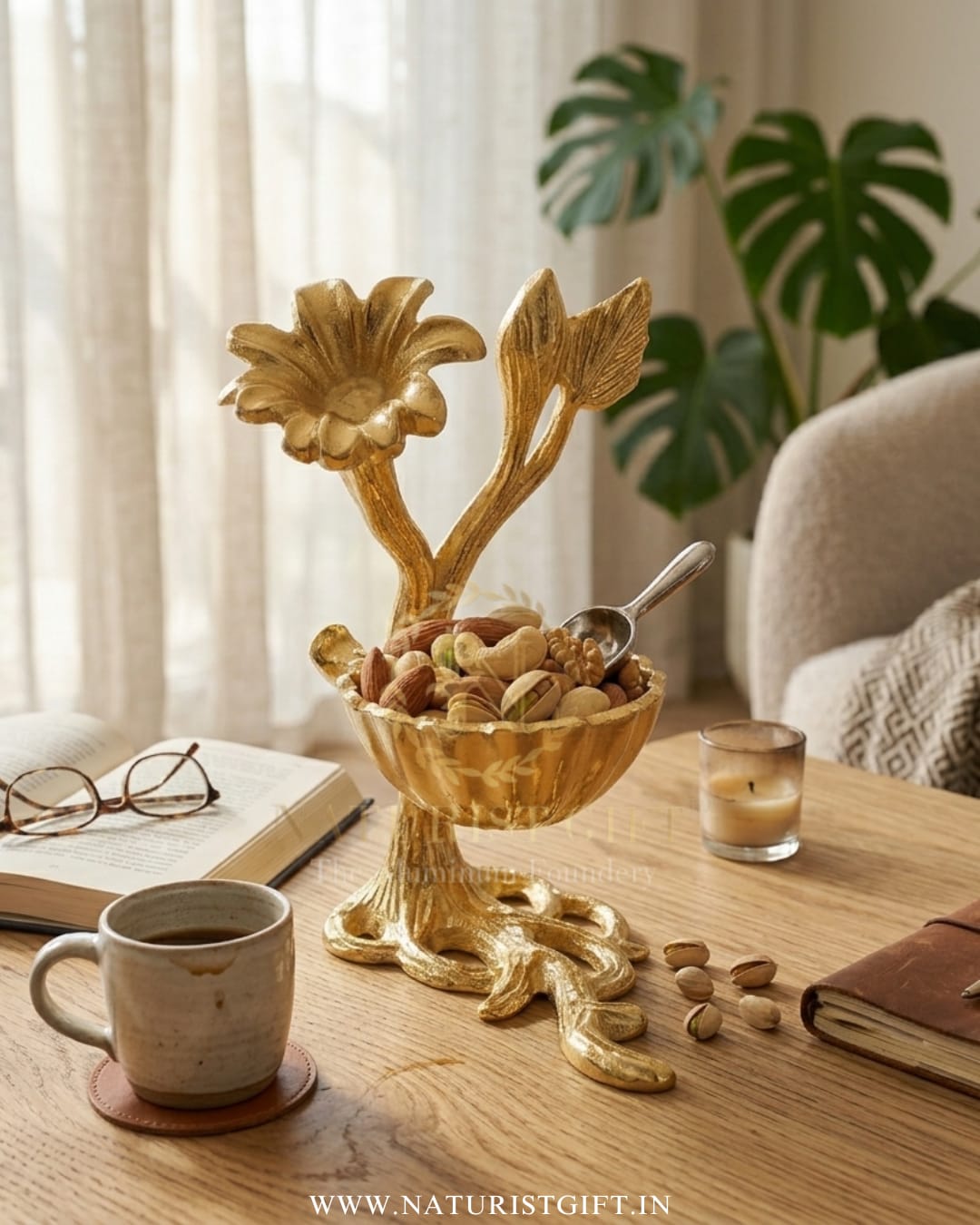 The Sculpted Tree Nut & Snack Holder