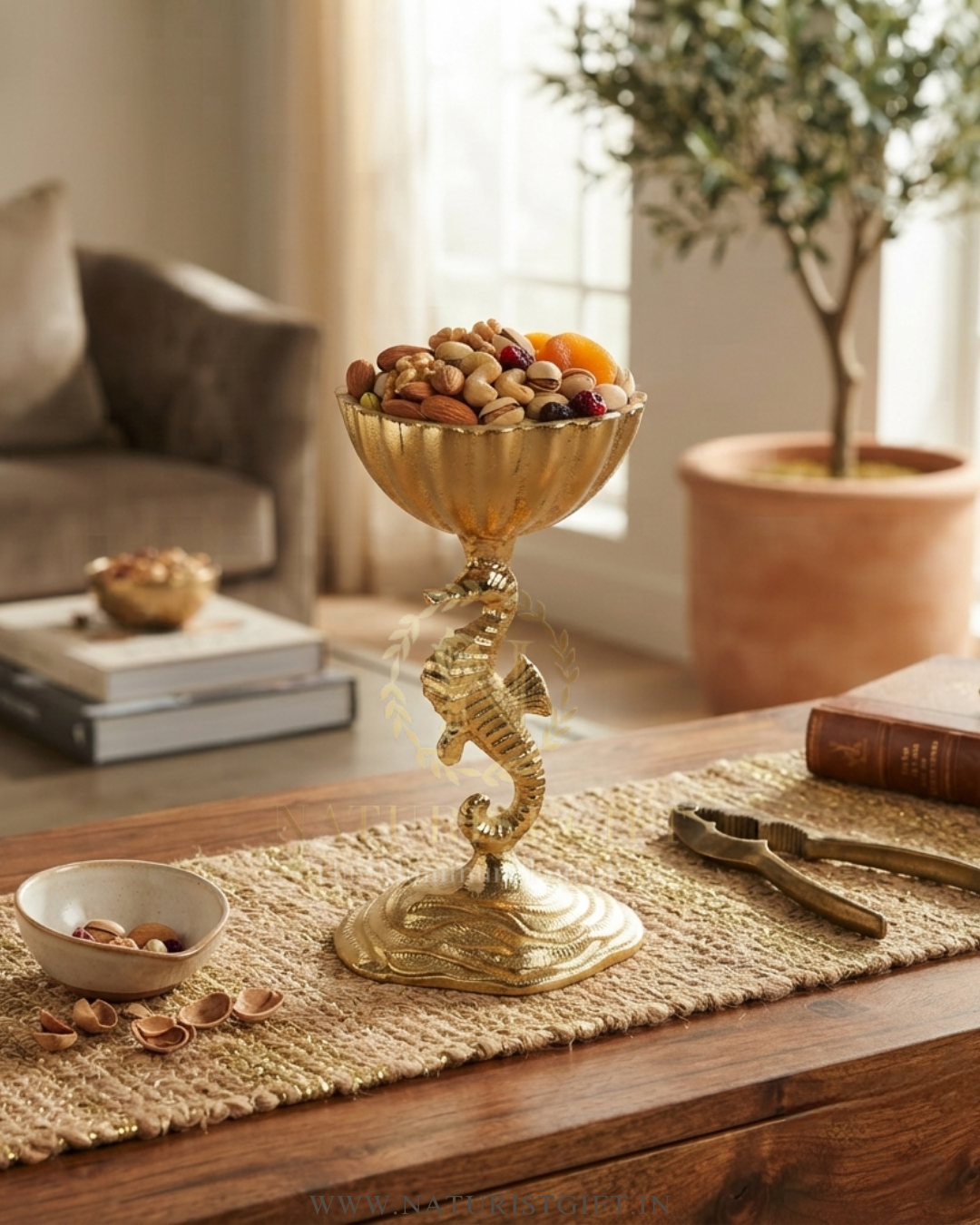 Premium Seahorse Design Dry Fruit Stand - Image 3