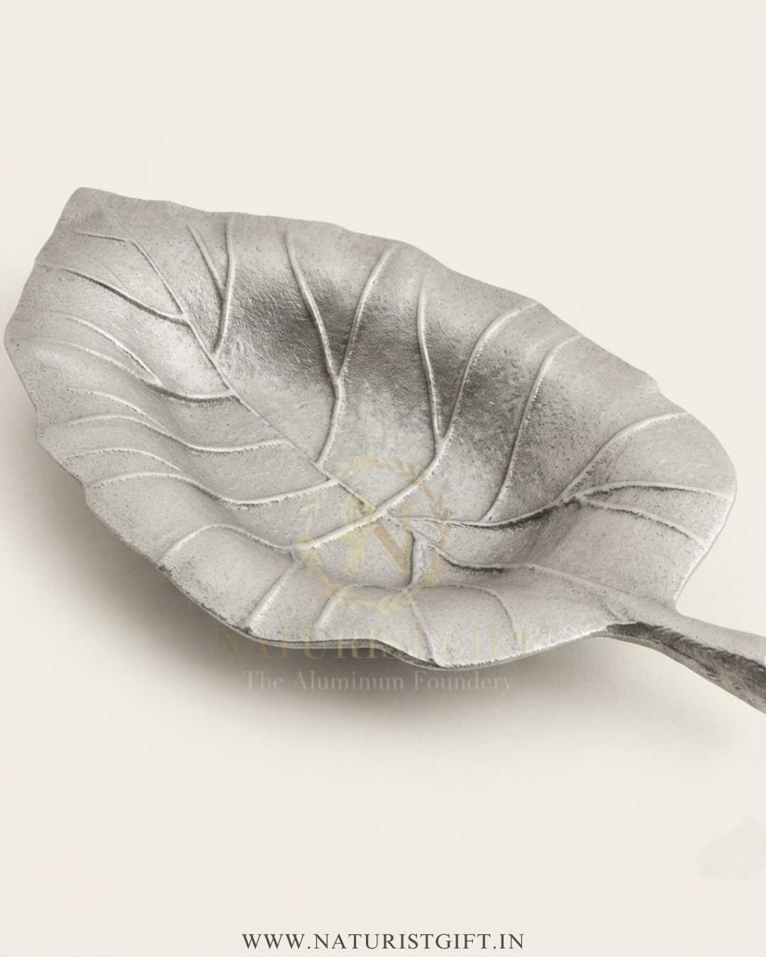 Handcrafted Gold-Plated Leaf Platter